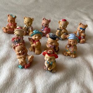 Vintage J.C. Teddy Bear Figurines